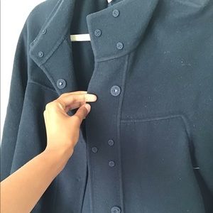 Black wool coat